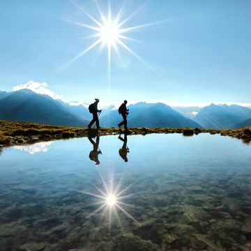 Wanderer am See